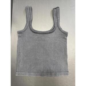 Fct Classic Crop Ribbed Vintage Wash‎ Streetwear Boho Minimalist Tank